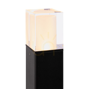 NORLYS Arendal Mini 1561BL LED garden bollard, black, 64 cm, 4 W 3000 K small 7