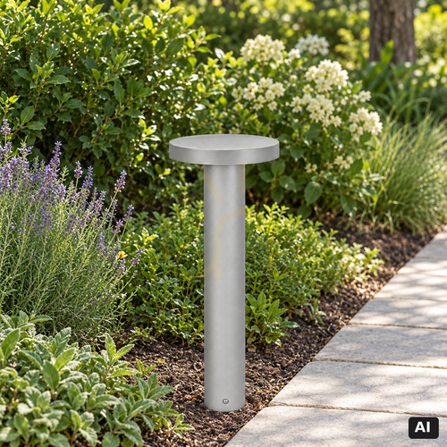 Check Aluminium bollard light NORLYS BORG 6172AL LED 17.6 W 3000 K DALI2/NightDim