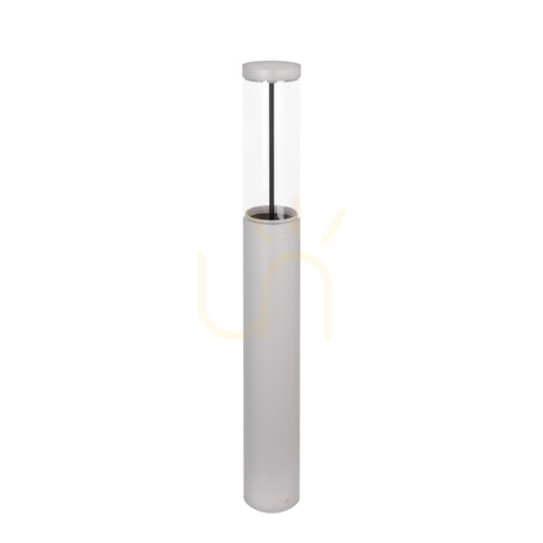 Check Bollard Light NORLYS Egersund Park 6083AL Light Grey RAL 9006 LED 105 cm