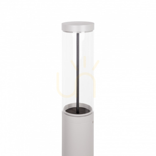 Check Bollard Light NORLYS Egersund Park 6083AL Light Grey RAL 9006 LED 105 cm