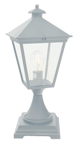 Check NORLYS London 484WH bollard light, white RAL 9003, E27, 47 cm