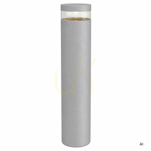 Stavanger 5008 LED bollard light 12.2 W NORLYS aluminium RAL 9006, 95 cm high small 3