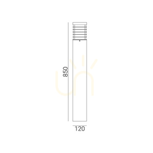 LED Bollard Light Halmstad 5022 85 cm IP65 Hot-Dip Galvanised NORLYS small 4
