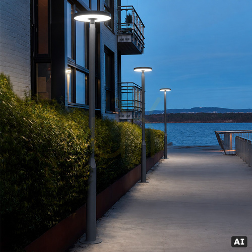Check NORLYS BORG 5145GR pole-top LED luminaire 32 W 4000 K IP65 graphite