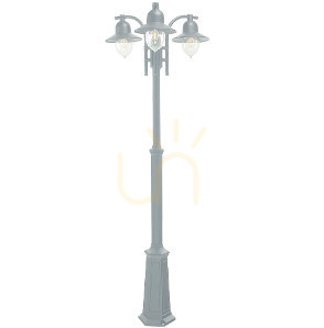 Check Outdoor Pole Light NORLYS Como 373 White 9003 373WH