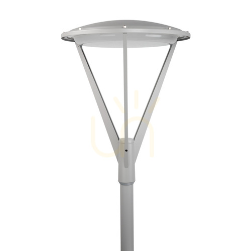 Check NORLYS Hammerfest 5131AL Post-Top Luminaire for Ø60 Pole, LED 32.5 W 3000 K, DALI2, Light Grey RAL 9006