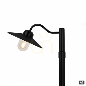NORLYS Karlstad 2033BL black garden lantern E27 small 1