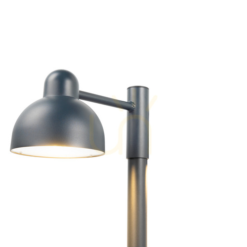 Check NORLYS KOSTER Pro 1820 LED park lantern with pole 2.36–3.36 m, 19.4 W, 3000 K, DALI2, graphite RAL 7016