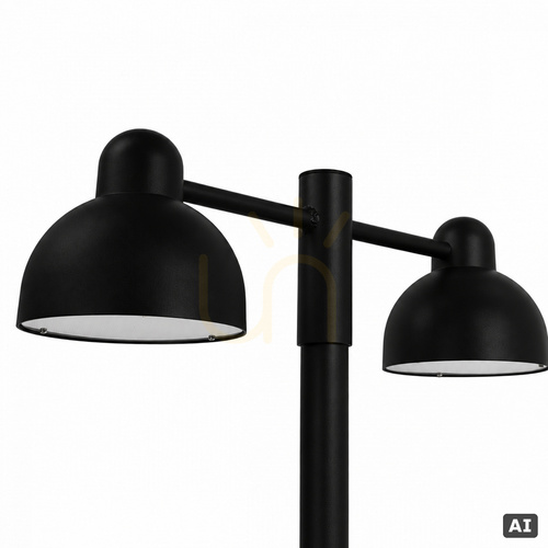 Check Black Norlys KOSTER Double Head 1167BL post-top LED 34 W 3624 lm 4000 K IP65