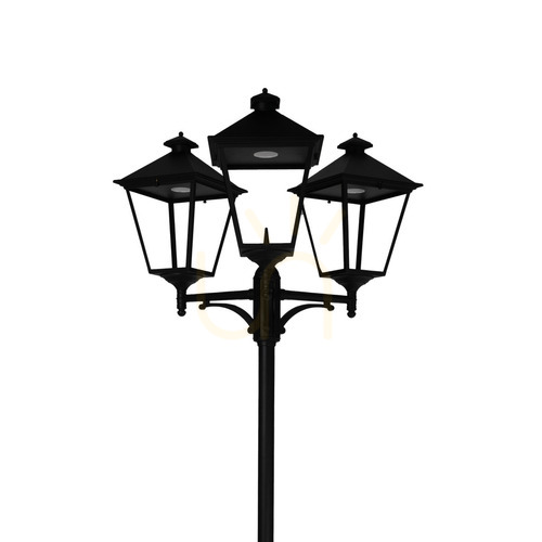 Check Garden / park lantern IP54 LONDON BIG 4132BL 3x9.5W 3000K black - premium NORLYS.