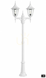 Garden Lantern Modena 302 White 9003 Norlys small 0