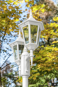 Garden Lantern Modena 302 White 9003 Norlys small 2