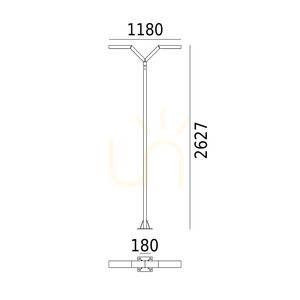 Garden Lantern Trysil 1002 Graphite 7016 Norlys small 2