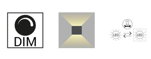 NORLYS Asker 1510WH outdoor wall light white RAL 9003 LED 8.8 W 3000 K small 7