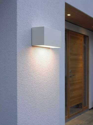 Check ASKER 5103 outdoor wall lamp white 9003 8W 4000K Norlys