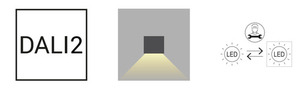 ASKER BIG PRO 5087GR Norlys outdoor wall light, graphite RAL 7016, LED 10.2 W 4000 K, DALI2, IP65 small 2