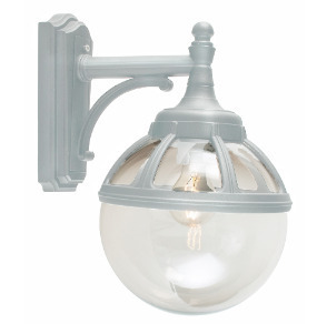 Check Outdoor Sphere Wall lamp Bologna 310W E27 White RAL9003 Norlys