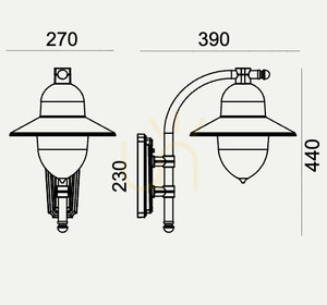 Outdoor Wall Lamp NORLYS COMO 370WH White E27 Vintage IP54 small 2