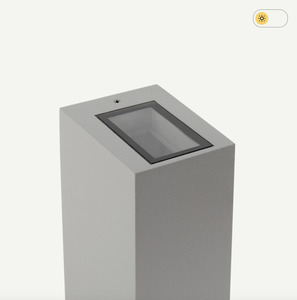 Outdoor wall lamp LILLEHAMMER 5029AL aluminum RAL-9006 4W 4000K - NORLYS. small 2