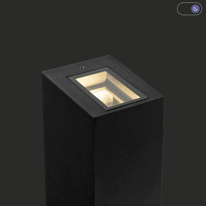 Outdoor wall lamp LILLEHAMMER 5029 black 9005 4W 4000K Norlys small 1