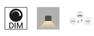 LILLEHAMMER 5029GR outdoor wall lamp in graphite RAL-7016 4W 4000K - NORLYS. small 9