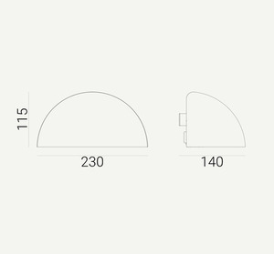 PARIS Small E27 outdoor wall lamp white 9003 Norlys small 1