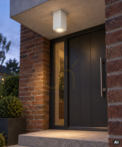 Check SANDVIK 795WH outdoor ceiling light white RAL 9003 GU10 max 4W IP54 IK08 NORLYS
