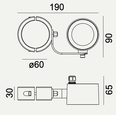 Check Moss Outdoor Spotlight 6735 Graphite 7016 Norlys