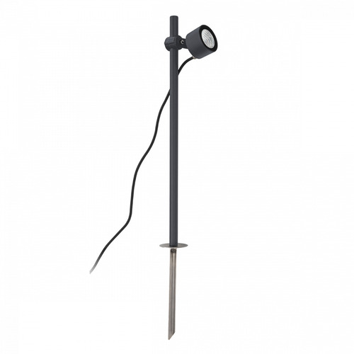 Check MOSS 6600GR 8W 3000K Graphite Outdoor Spotlight RAL7016 Norlys.