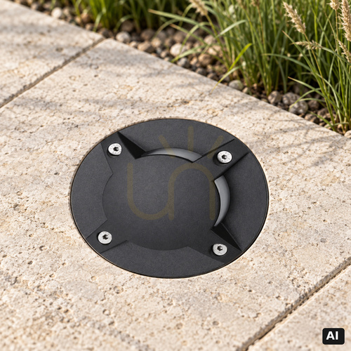 Check Drive-over in-ground light Norlys Rena 1772BL black RAL 9005 LED 8.4 W 3000 K