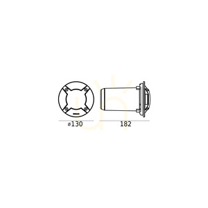 Drive-over in-ground light Rena 1773BL black LED 8.4 W 4000 K - Norlys small 1