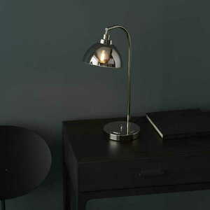 Endon Caspa Nickel Glass Table Lamp E14 100043 small 4