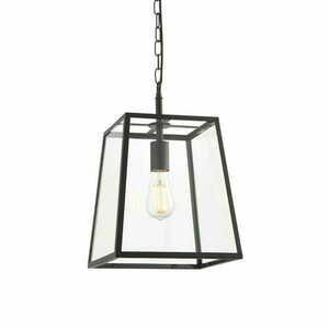Pendant Light Endon Hurst Black Steel Glass E27 101541 small 0