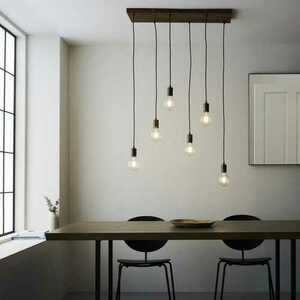 Pendant Light Endon Stellan Wood 6-Light E27 101684 small 1
