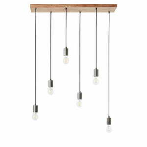Pendant Light Endon Stellan Wood 6-Light E27 101684 small 7