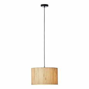 Endon Longshore Black Pendant Light 35cm Steel Natural Fibre 101691 small 7