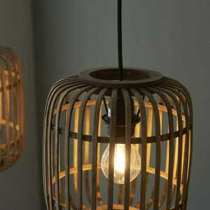 Endon Mathias Black Wood 3-Light Pendant Lamp 101775 small 6