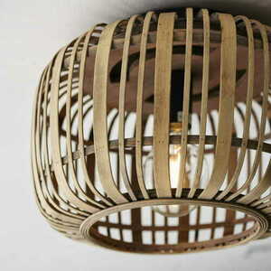 Endon Mathias Black Steel Wood Ceiling Light 40.5cm E27 101776 small 4