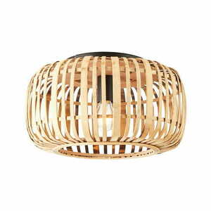 Endon Mathias Black Steel Wood Ceiling Light 40.5cm E27 101776 small 0