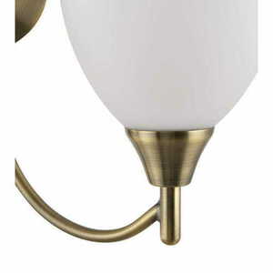 Endon Alton Brass Ecru 2-Light Wall Lamp 1805-2AN small 4