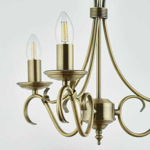 Check Endon Bernice 3 Light Brass Pendant Lamp
