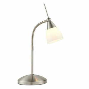 Endon Range Standing Lamp Nickel White Steel G9 Modern 652-TLSC small 3
