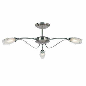 Endon Mercury 3-Light Chrome Ceiling Light 66cm small 0