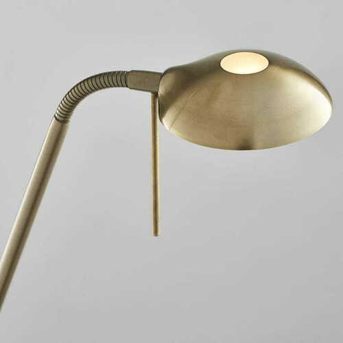 Check Endon Monaco mother & child floor lamp antique brass R7s G9 182 cm