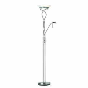 Endon Monaco Chrome White Floor Lamp small 0