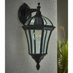Endon Drayton Outdoor Wall Lamp Black Aluminium IP44 E27 41 cm YG-3501 small 1