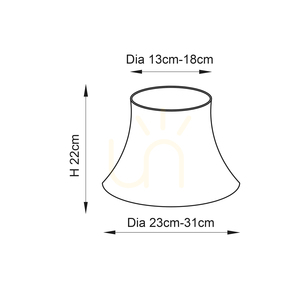 Endon Celia CELIA-12 Cream Oval Lampshade 31 cm small 5