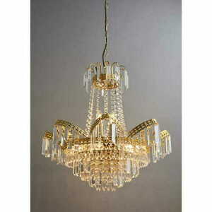 Endon Adagio 9-Light Glass Gold Pendant Lamp 96819-GO small 4