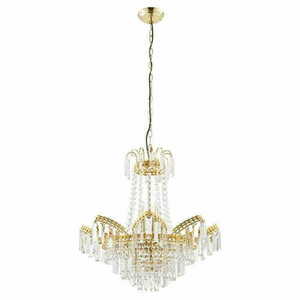 Endon Adagio 9-Light Glass Gold Pendant Lamp 96819-GO small 5