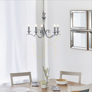 Endon Kora KORA-5CH chrome chandelier, 5 × E14, 61 cm small 4